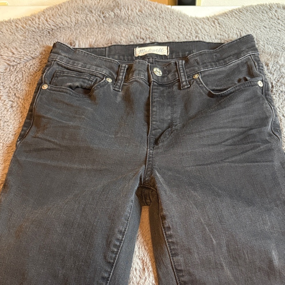 Madewell Black Ankle Crop Skinny Jeans Size 27 - Picture 2 of 7